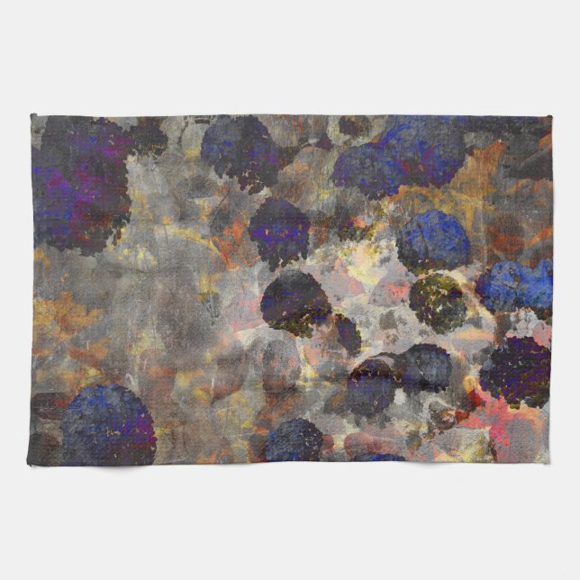 Digitale Hintergrundkunst des Blumenmusters / Blum Geschirrtuch (Horizontal)