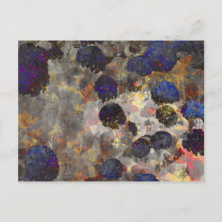 Digitale Hintergrundkunst des Blumenmusters / Blum Postkarte