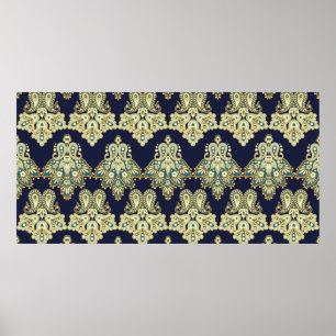 digitale Hintergrundmuster für Aquarellbilder Poster