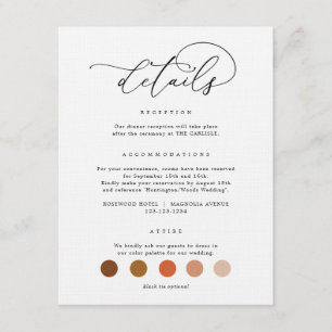 Digitale Hochzeitskleidung Anzug Code Karten