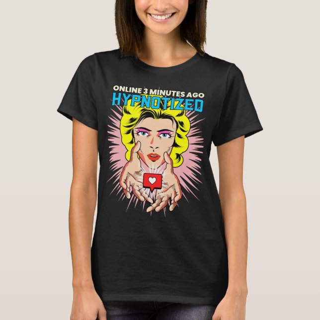 Digitale Horrorgeschichte - Hypnotisiert T-Shirt (Vorderseite)