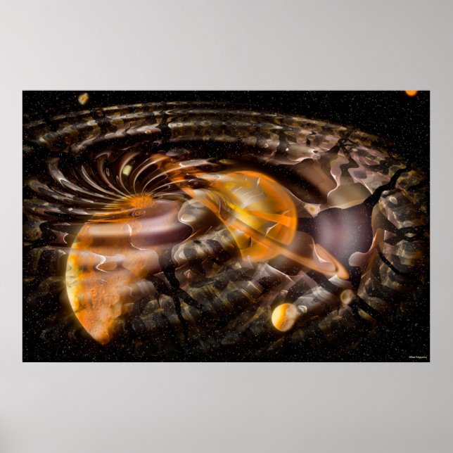 Digitale Illusion in der Weltraumwarnung Poster (Vorne)