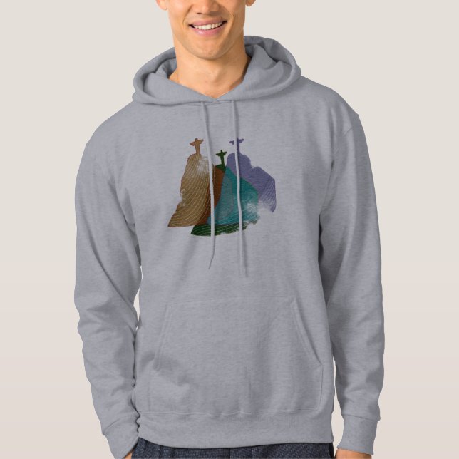 Digitale Illustration ChristusRedeemer Hoodie (Vorderseite)