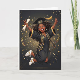 Digitale Illustration eines jungen Schwarzen Manne Karte