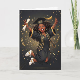 Digitale Illustration eines jungen Schwarzen Manne Karte