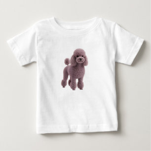 Digitale Illustration eines lila Pudels Baby T-shirt