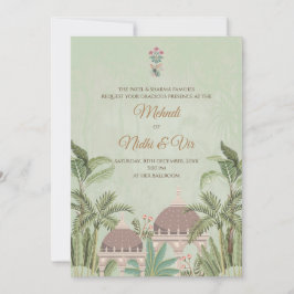 Digitale indische Hochzeitkarten Hindu lädt ein Einladung