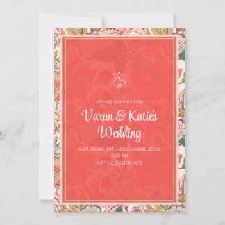 Digitale indische Hochzeitseinladung als hinduisti Einladung