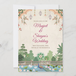 Digitale indische Hochzeitseinladung Indische Hoch Einladung