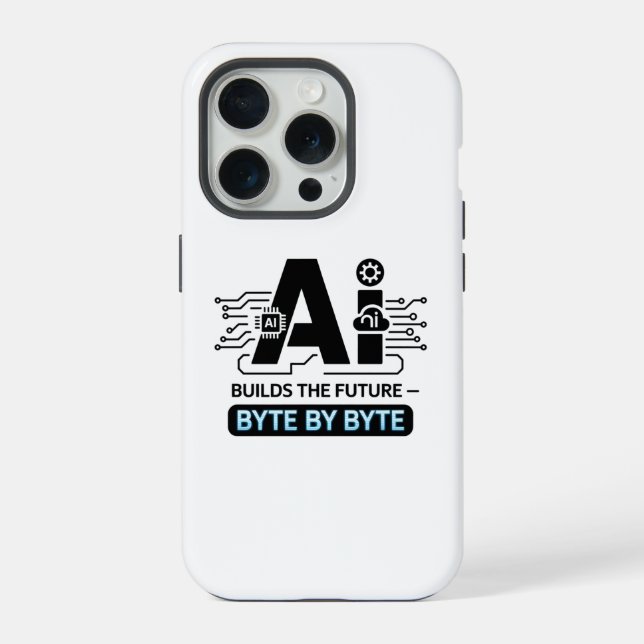 Digitale Innovation Computer Science AI Art iPhone Hülle (Rückseite)