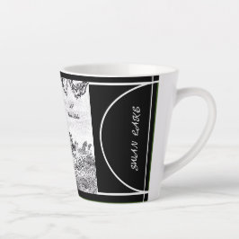 Digitale Kalligraphie Swan Lake LS Latte Tasse