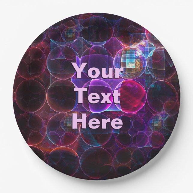 Digitale Kavitation Pappteller (Vorderseite)