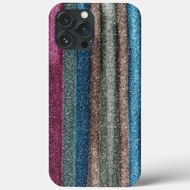 Digitale Kreation farbenfrohen Glitzer Case-Mate iPhone Hülle (Rückseite)