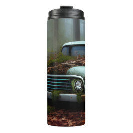 Digitale Kunst auf dem abgefahrenen Lkw Thermosbecher