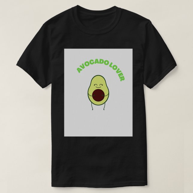 Digitale Kunst Avocado T-Shirt (Design vorne)