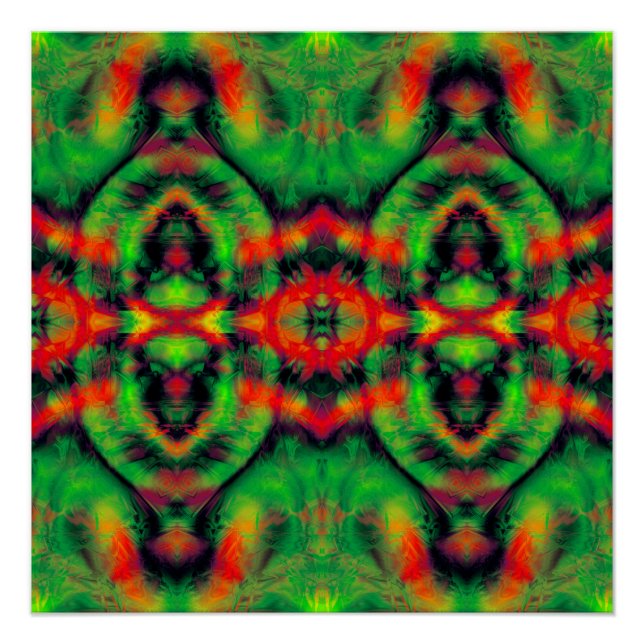 Digitale Kunst Cool Modernes Abstrakt Poster (Vorderseite)