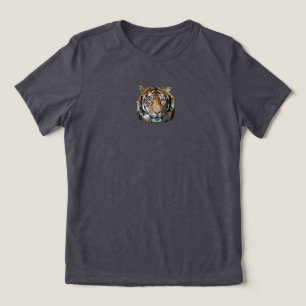 Digitale Kunst der bengalischen Tiger Tri-Blend Shirt