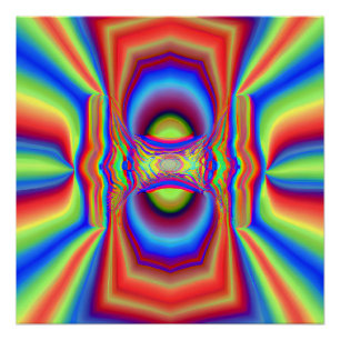 Digitale Kunst der dimensionalen Schnittstelle Poster