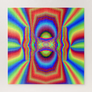 Digitale Kunst der dimensionalen Schnittstelle Puzzle