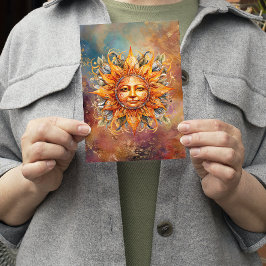 Digitale Kunst der kosmischen Sonne Karte