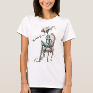 Digitale Kunst einer versauten Großmutter als Katz T-Shirt