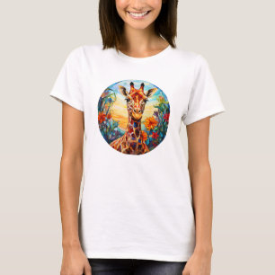 Digitale Kunst - Galerie Giraffe T-Shirt