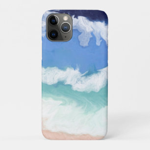 Digitale Kunst im aquamarinen und blauen Ozean Case-Mate iPhone Hülle