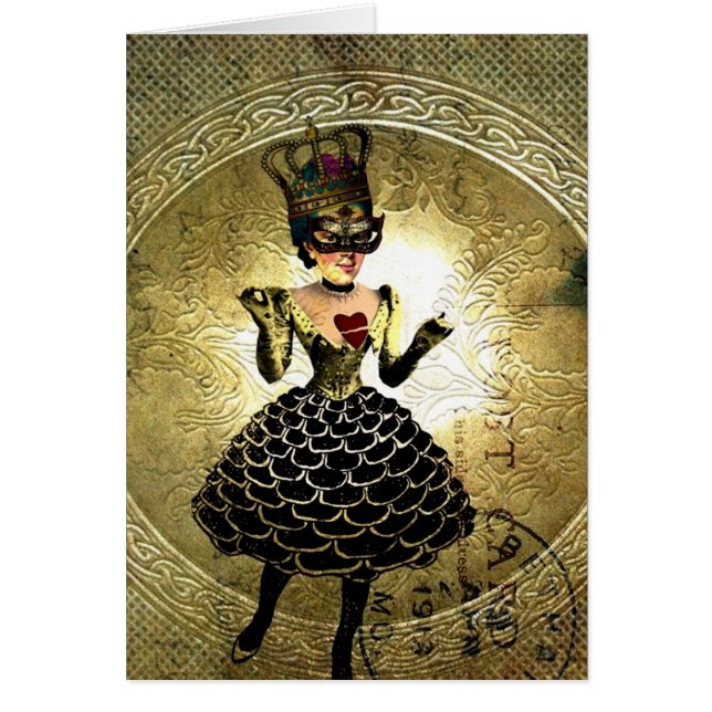 Digitale Kunst im Mixed Media Doll, die Königin de (Vorne)