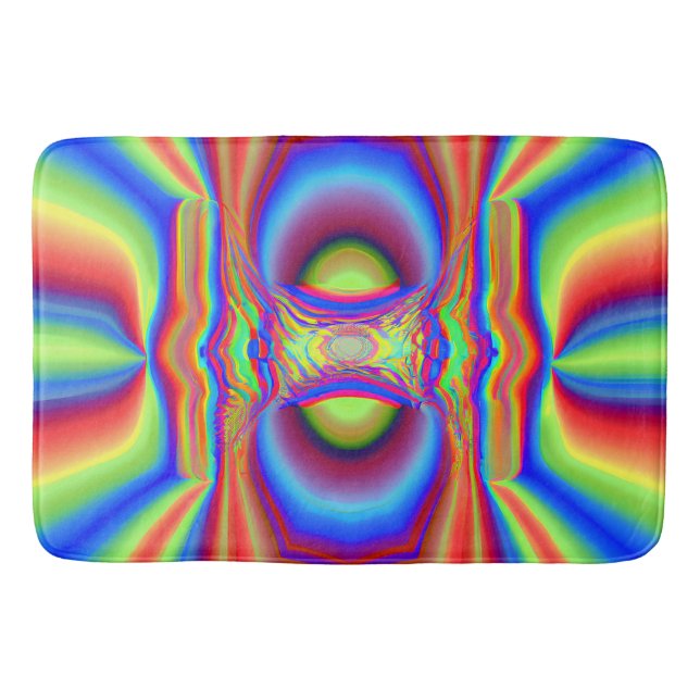 Digitale Kunst in Dimensionen Badematte (Vorderseite)