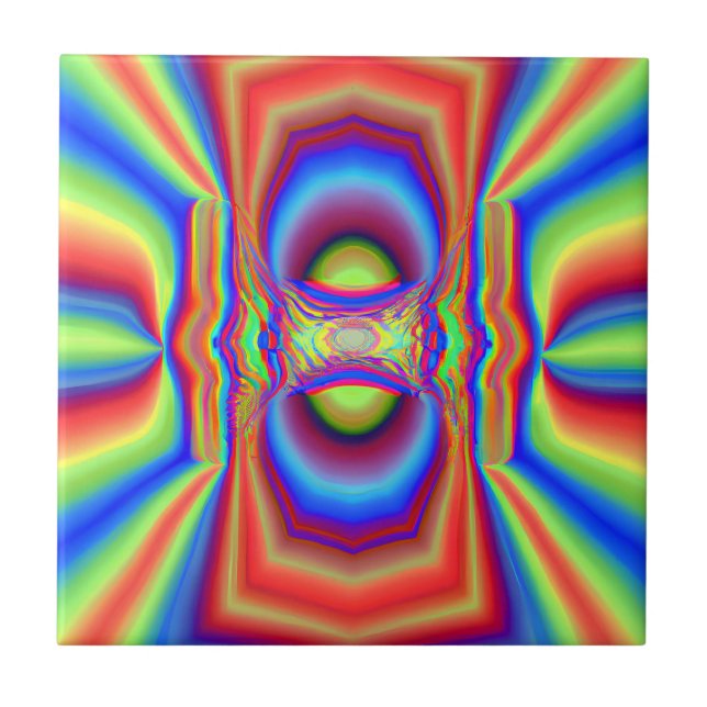 Digitale Kunst in Dimensionen Fliese (Vorderseite)