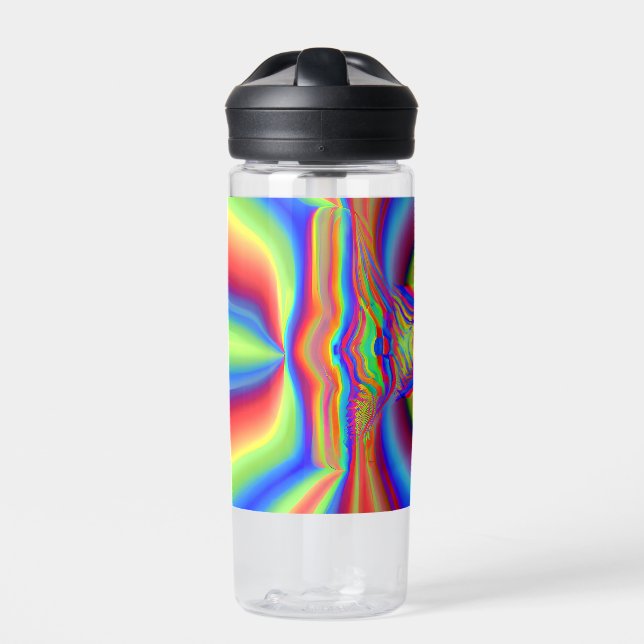 Digitale Kunst in Dimensionen Trinkflasche (Vorderseite)