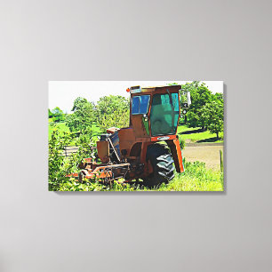 Digitale Kunst Midwest Traktor Leinwand Kunstwerk