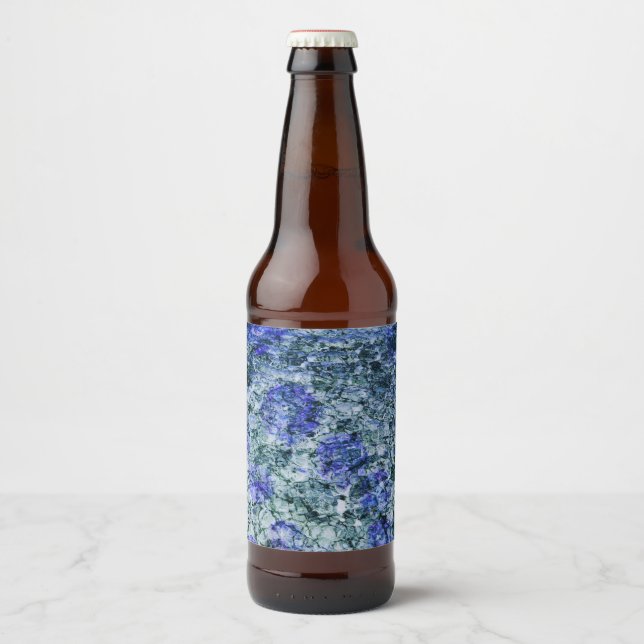 Digitale Kunst mit abstraktem Hintergrund Bierflaschenetikett (Vorderseite)