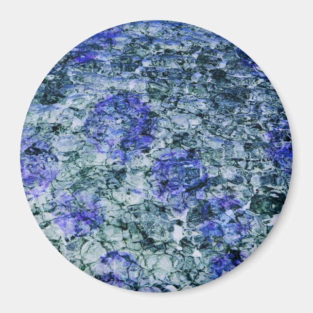 Digitale Kunst mit abstraktem Hintergrund Magnet (Vorne)