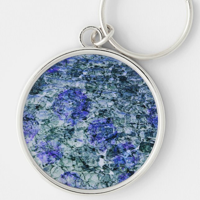 Digitale Kunst mit abstraktem Hintergrund Schlüsselanhänger (Vorne)