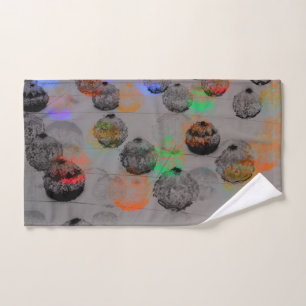 Digitale Kunst mit runden Pinselstrichen. Handtuch