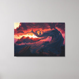 Digitale Kunst Premium eingewickelte Leinwand (Gla