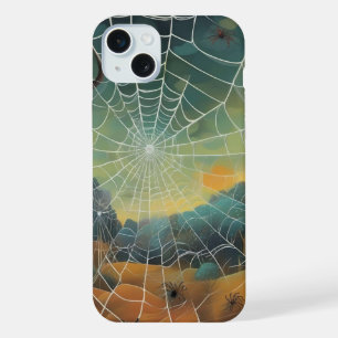 Digitale Kunst, Spinnennetz, Spinnen iPhone 15 Plus Hülle