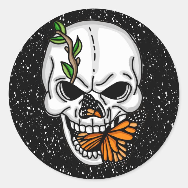 Digitale Kunst und Handschuhe Runder Aufkleber (Vorderseite)