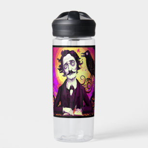 Digitale Kunst Vintage Edgar Allan Poe Rabe Quadra Trinkflasche