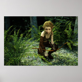 Digitale Kunst warten Poster