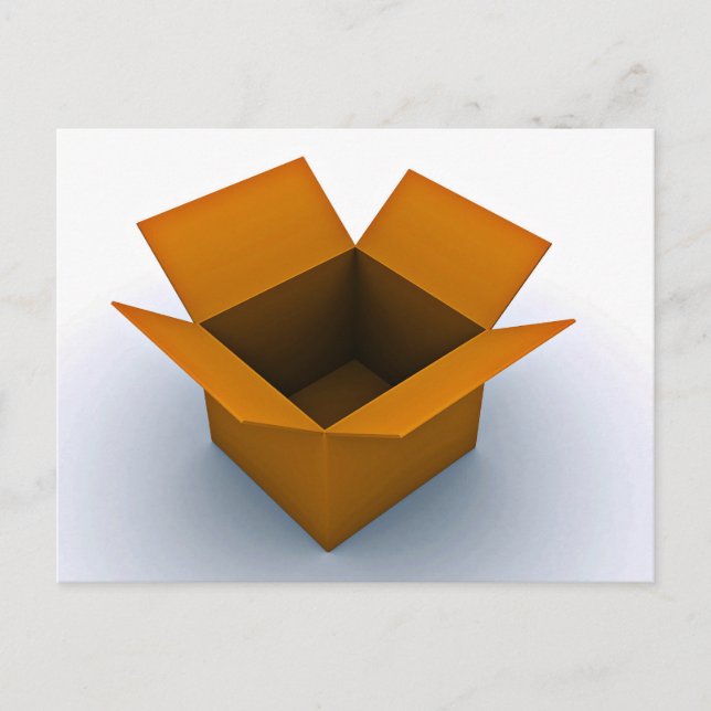 Digitale leere Box Postkarte (Vorderseite)