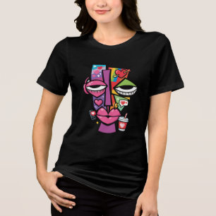 Digitale Liebesevolution Tri-Blend Shirt