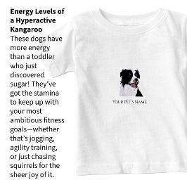Digitale Malerei: Portrait eines Border Collies Baby T-shirt