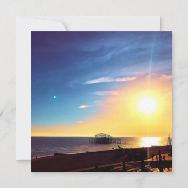 Digitale Malerei - Sonnenuntergang über dem West P (Vorderseite)