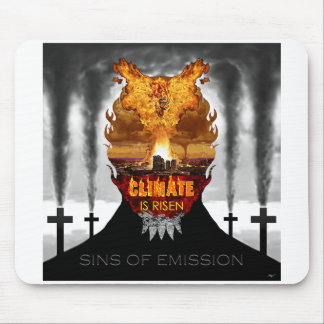 Digitale Malerei über den Klimawandel. Mousepad