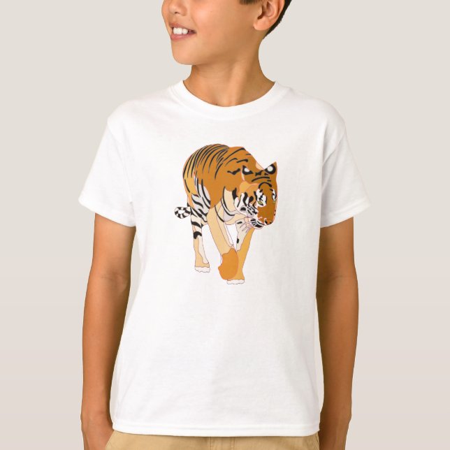 Digitale Malerei von Tigerzürteln T-Shirt (Vorderseite)