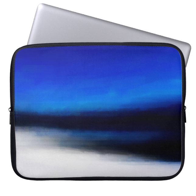 Digitale Malstruktur. Abstrakte Ölfarbe Laptopschutzhülle (Vorderseite)