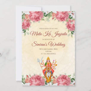 Digitale Mata ki Chowki-Einladung & Mata Jagrata Einladung