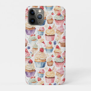 Digitale Muster für Creme und Cupcake Case-Mate iPhone Hülle